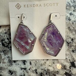 Kendra Scott Iridescent Purple Earrings